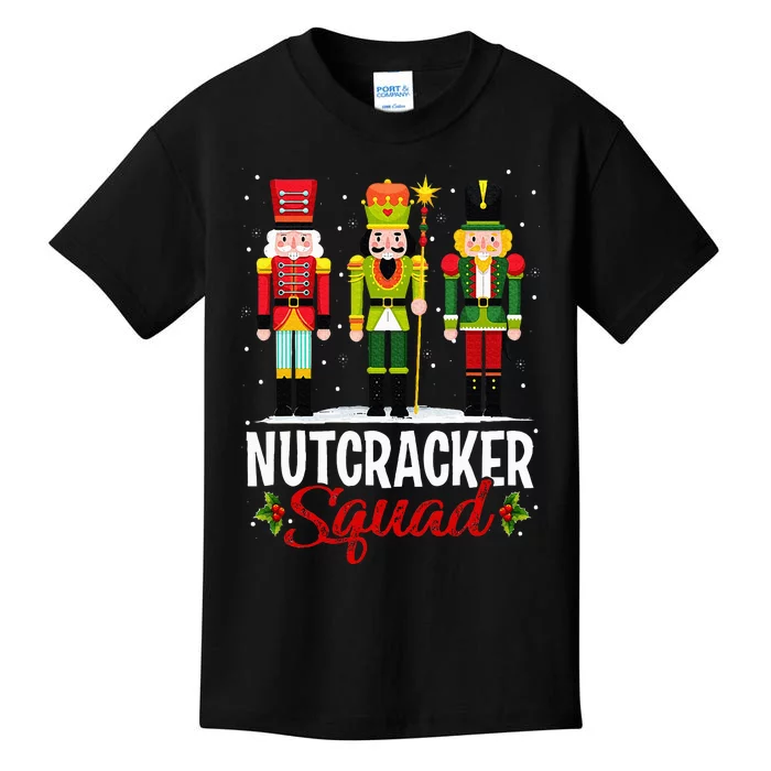 Nutcracker Squad Ballet Dance Matching Family Christmas Xmas Kids T-Shirt