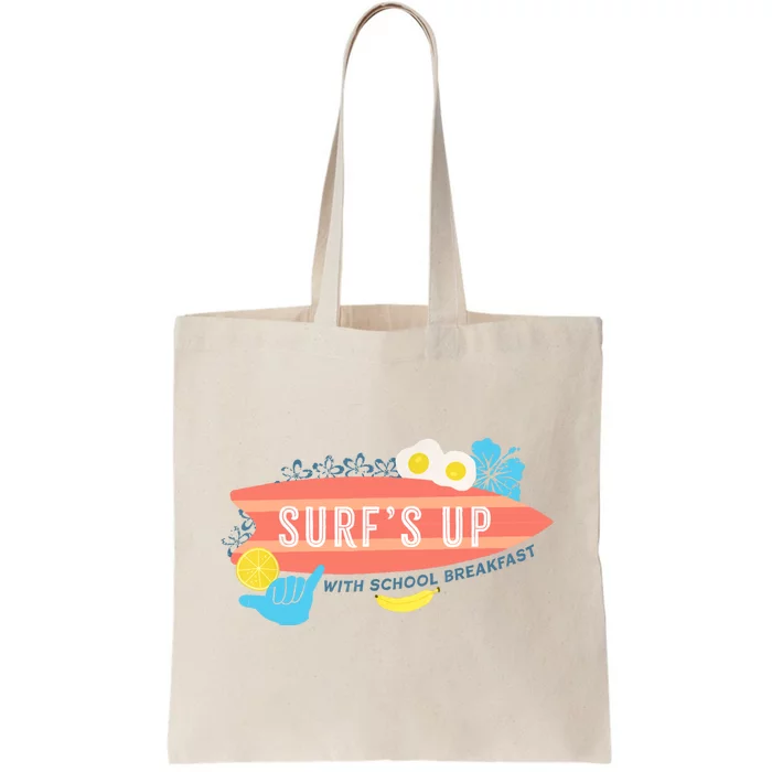 National School Breakfast Week Shirts Surfs Up Tote Bag