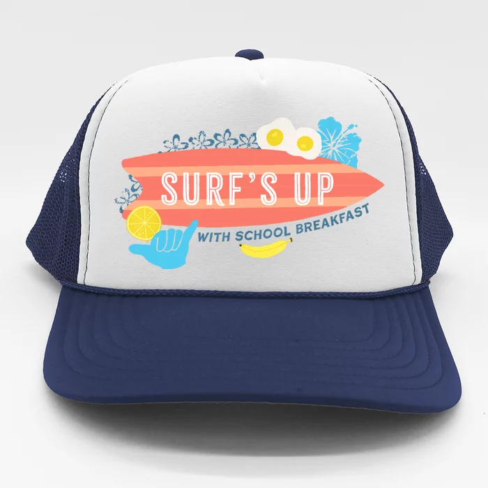 National School Breakfast Week Shirts Surfs Up Trucker Hat