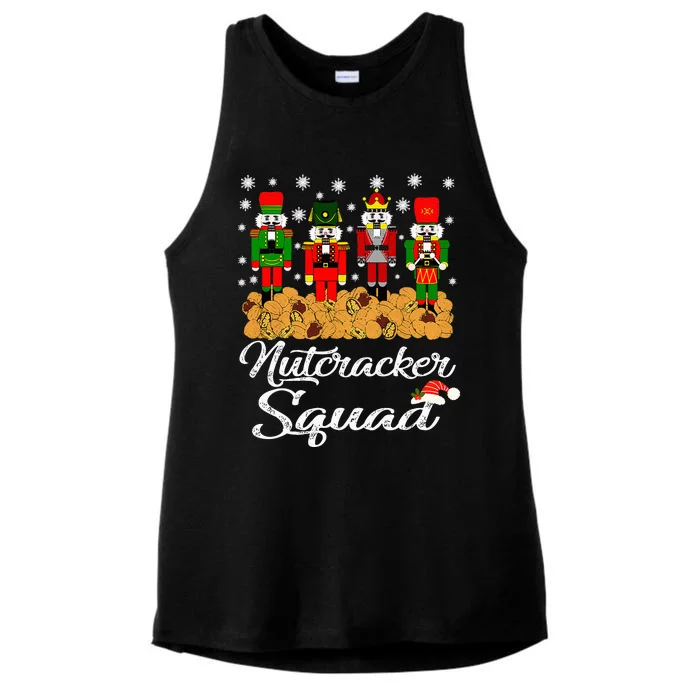 Nutcracker Squad Ballet Dance Matching Family Christmas Ladies Tri-Blend Wicking Tank