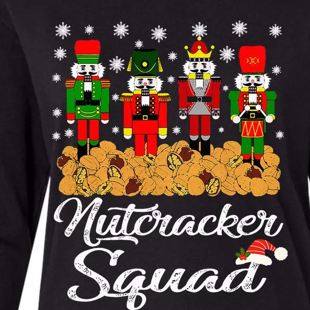 Nutcracker Squad Ballet Dance Matching Family Christmas Womens Cotton Relaxed Long Sleeve T-Shirt