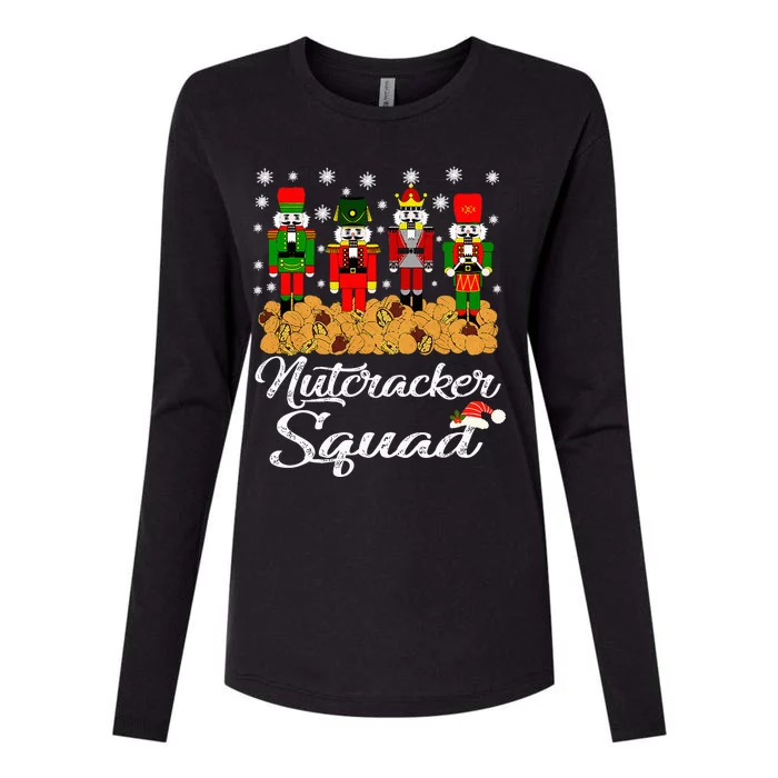 Nutcracker Squad Ballet Dance Matching Family Christmas Womens Cotton Relaxed Long Sleeve T-Shirt