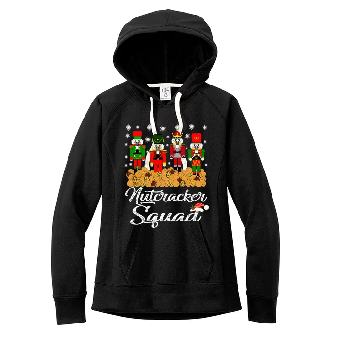 Nutcracker Squad Ballet Dance Matching Family Christmas Women's Fleece Hoodie