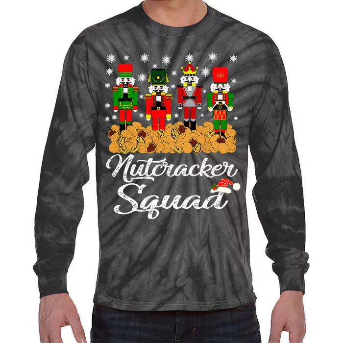 Nutcracker Squad Ballet Dance Matching Family Christmas Tie-Dye Long Sleeve Shirt