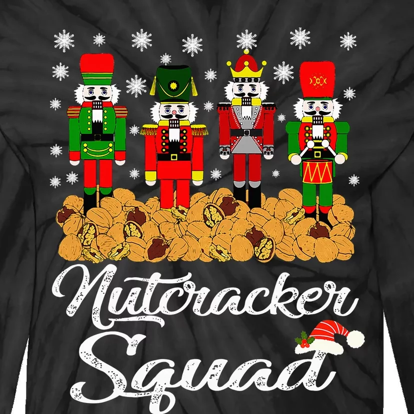 Nutcracker Squad Ballet Dance Matching Family Christmas Tie-Dye Long Sleeve Shirt