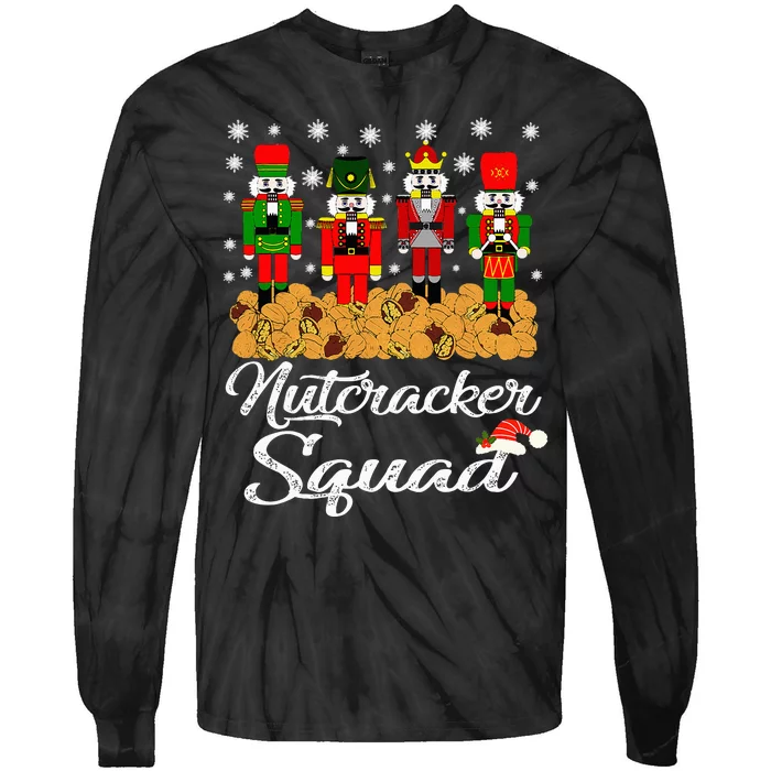 Nutcracker Squad Ballet Dance Matching Family Christmas Tie-Dye Long Sleeve Shirt