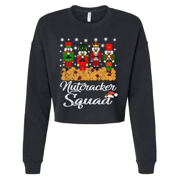 Nutcracker Squad Ballet Dance Matching Family Christmas Cropped Pullover Crew