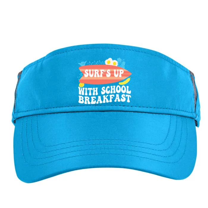 National School Breakfast Week Surfs Up Adult Drive Performance Visor