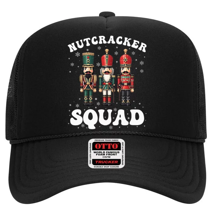 Nutcracker Squad Ballet Dance Family Christmas Holiday High Crown Mesh Trucker Hat