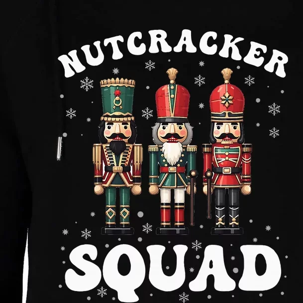 Nutcracker Squad Ballet Dance Family Christmas Holiday Womens Funnel Neck Pullover Hood