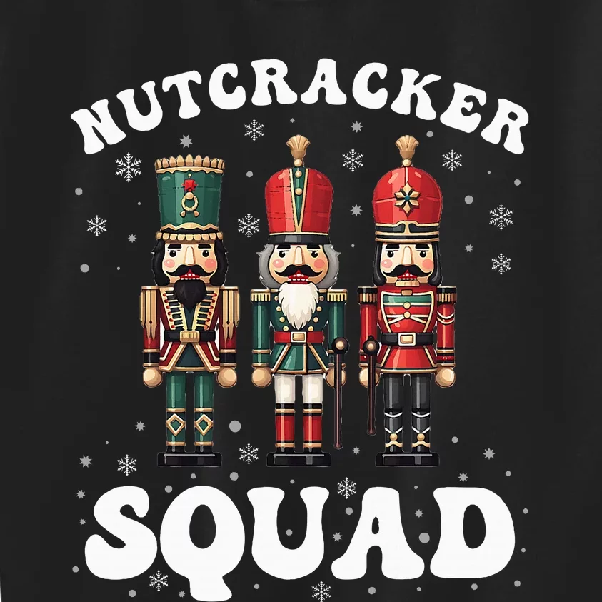 Nutcracker Squad Ballet Dance Family Christmas Holiday Kids Sweatshirt