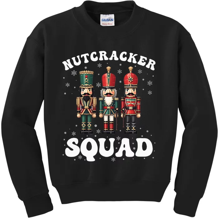 Nutcracker Squad Ballet Dance Family Christmas Holiday Kids Sweatshirt