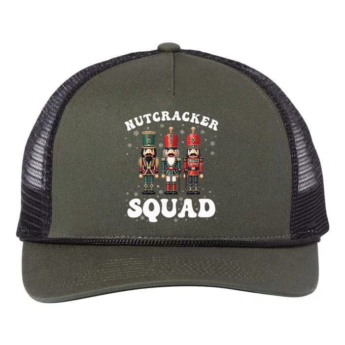 Nutcracker Squad Ballet Dance Family Christmas Holiday Retro Rope Trucker Hat Cap