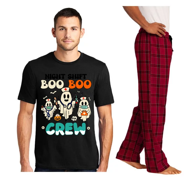 Night Shift Boo Boo Crew Health Worker Halloween Ghost Gift Pajama Set