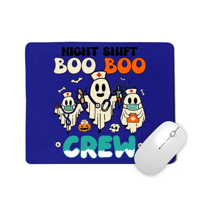 Night Shift Boo Boo Crew Health Worker Halloween Ghost Gift Mousepad