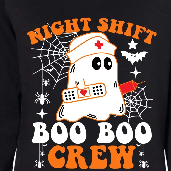 Night Shift Boo Boo Crew Gift Funny Nurse Ghost Halloween Gift Womens California Wash Sweatshirt