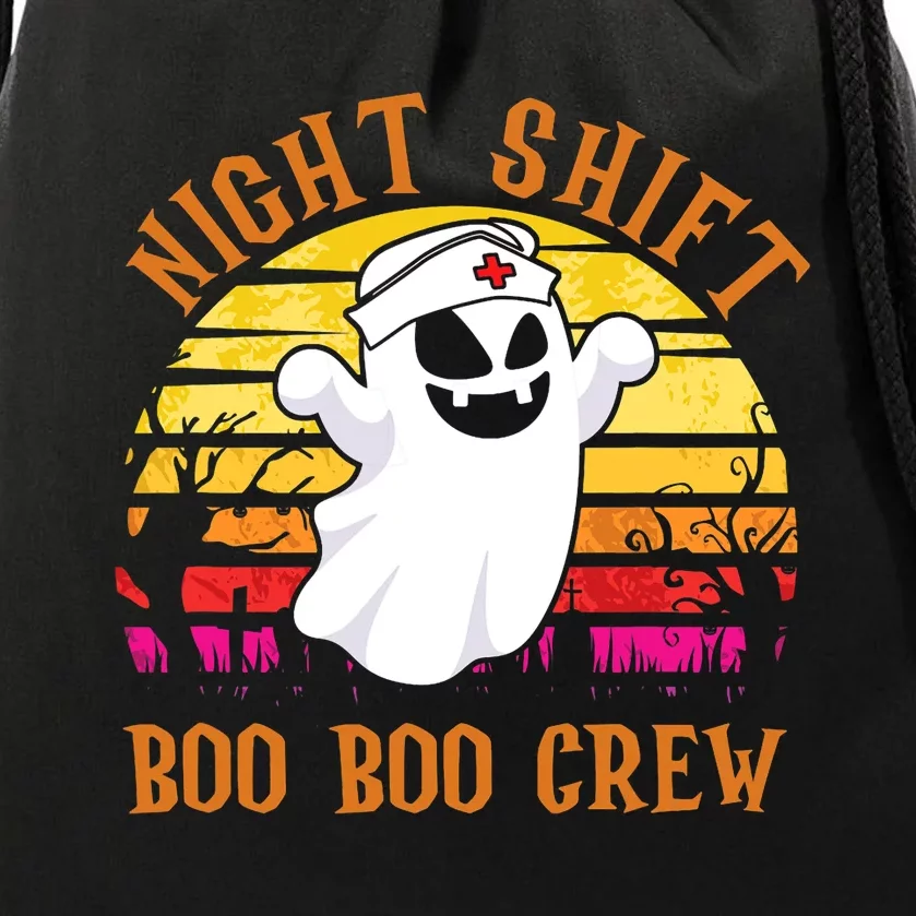 Night Shift Boo Boo Crew Halloween Party Halloween Costume Drawstring Bag