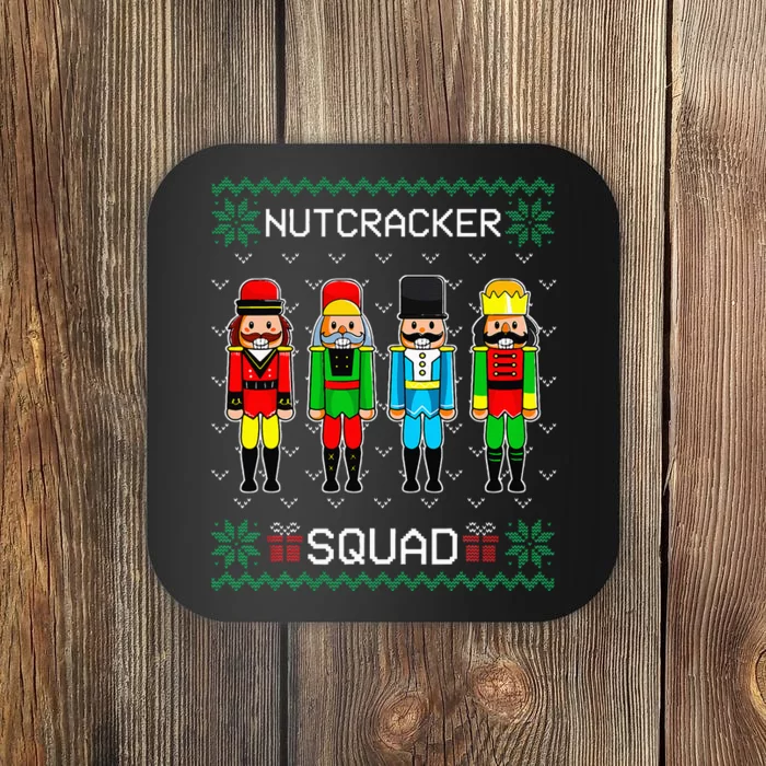 Nutcracker Squad Ballet Dance Christmas Matching Family Coaster