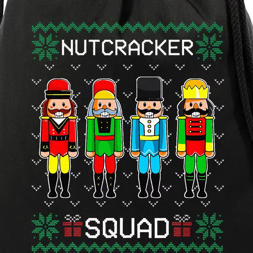 Nutcracker Squad Ballet Dance Christmas Matching Family Drawstring Bag