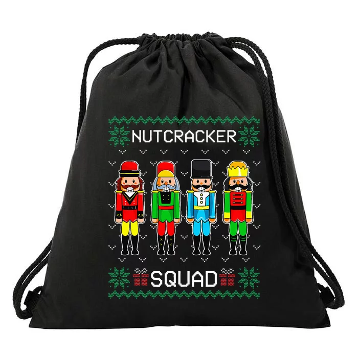 Nutcracker Squad Ballet Dance Christmas Matching Family Drawstring Bag