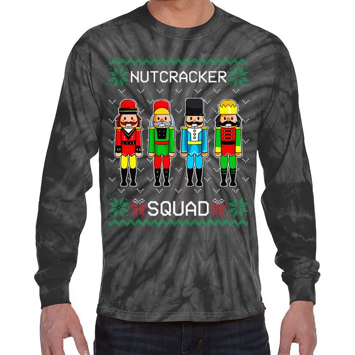 Nutcracker Squad Ballet Dance Christmas Matching Family Tie-Dye Long Sleeve Shirt