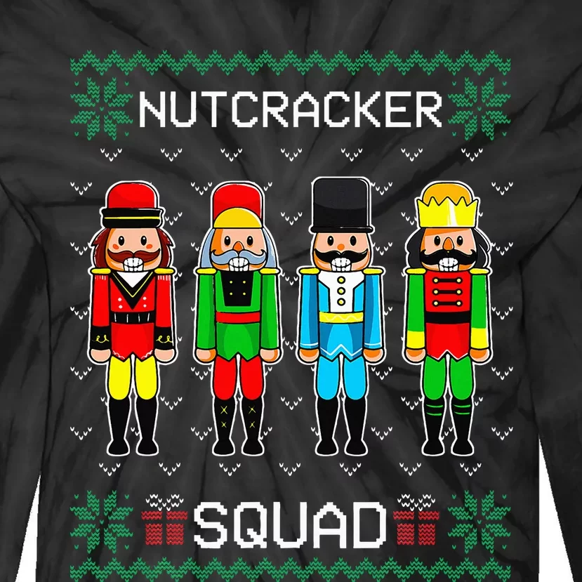 Nutcracker Squad Ballet Dance Christmas Matching Family Tie-Dye Long Sleeve Shirt