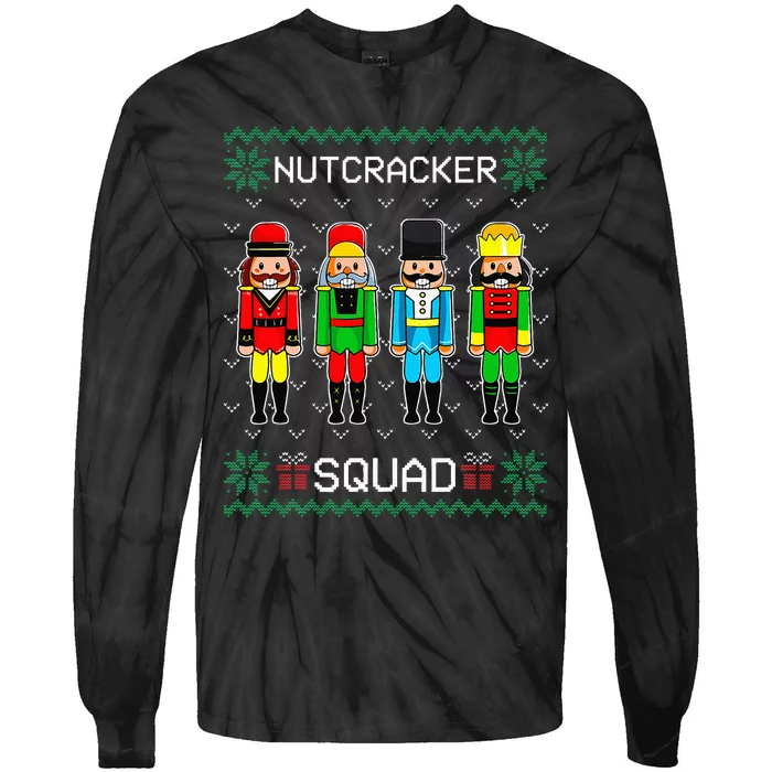 Nutcracker Squad Ballet Dance Christmas Matching Family Tie-Dye Long Sleeve Shirt