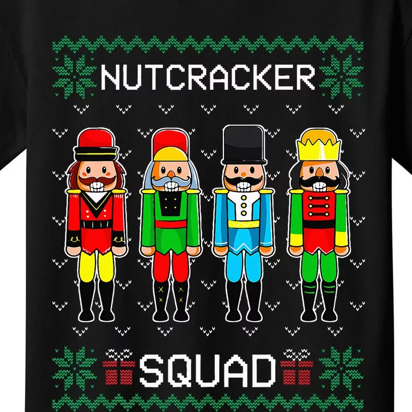 Nutcracker Squad Ballet Dance Christmas Matching Family Kids T-Shirt