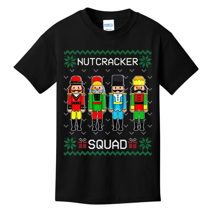 Nutcracker Squad Ballet Dance Christmas Matching Family Kids T-Shirt