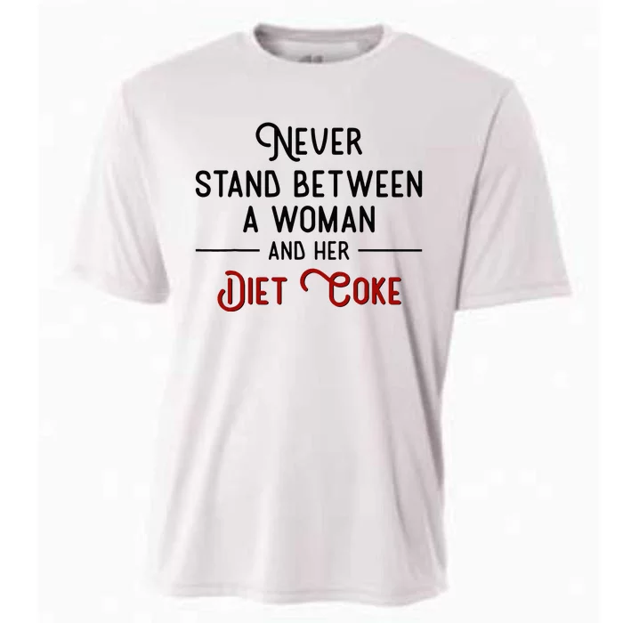 Never Stand Between A Woman And Her Diet C.O.K.E. Cooling Performance Crew T-Shirt