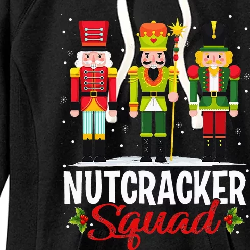 Nutcracker Squad Ballet Dance Matching Family Xmas Women's Fleece Hoodie