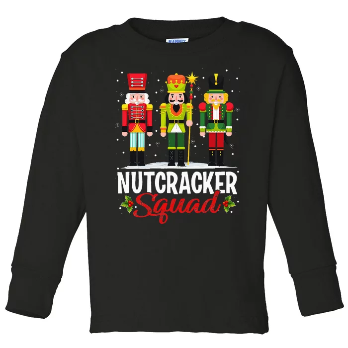 Nutcracker Squad Ballet Dance Matching Family Xmas Toddler Long Sleeve Shirt