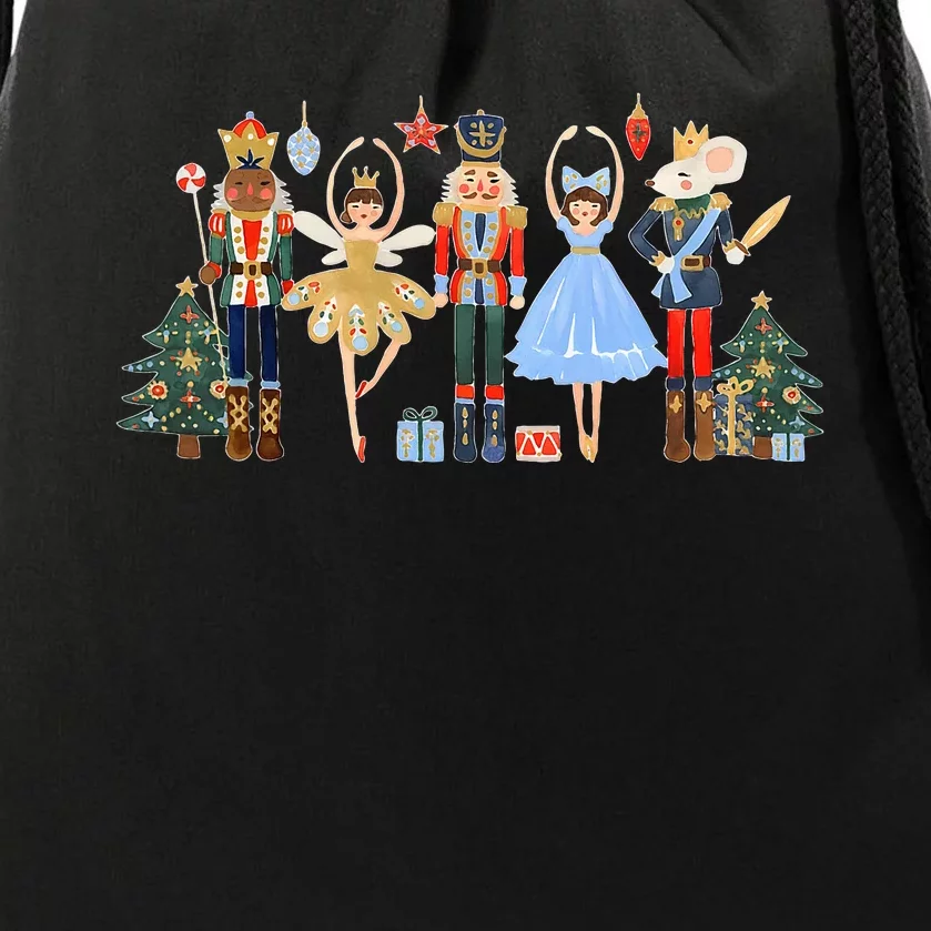 Nutcracker Squad Ballet Dance Matching Family Xmas Drawstring Bag