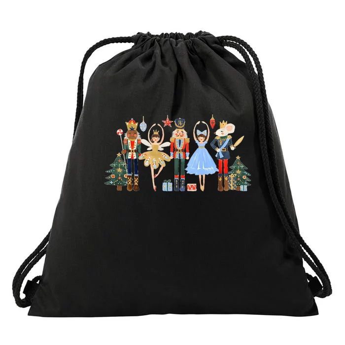 Nutcracker Squad Ballet Dance Matching Family Xmas Drawstring Bag