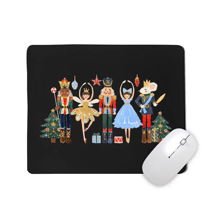 Nutcracker Squad Ballet Dance Matching Family Xmas Mousepad