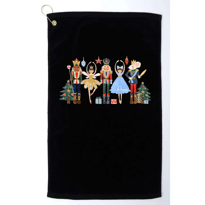 Nutcracker Squad Ballet Dance Matching Family Xmas Platinum Collection Golf Towel