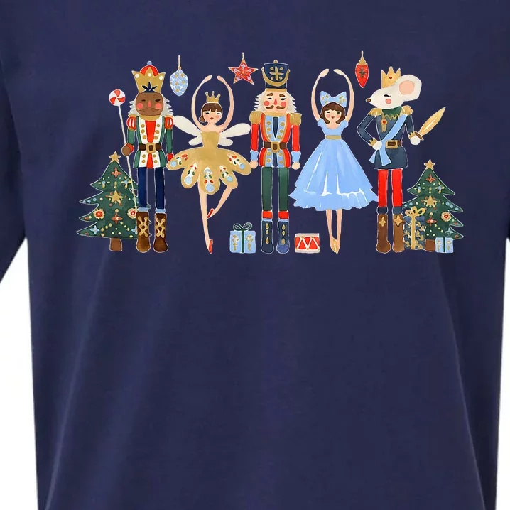 Nutcracker Squad Ballet Dance Matching Family Xmas Sueded Cloud Jersey T-Shirt