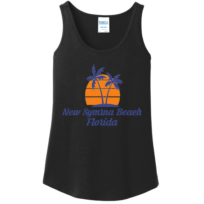 New Symrna Beach Florida City State Tourist Souvenir Gift Ladies Essential Tank