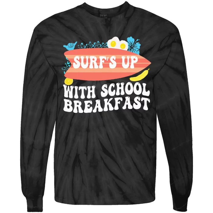 National School Breakfast Week Surfs Up Tie-Dye Long Sleeve Shirt