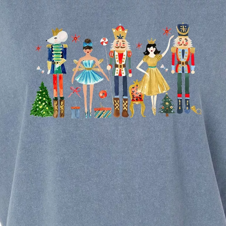 Nutcracker Squad Ballet Dance Christmas Matching Family Xmas Garment-Dyed Women's Muscle Tee