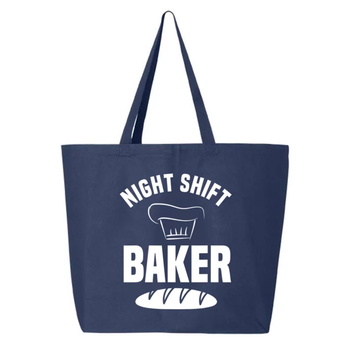 Night Shift Baker Baking Cookies Bread Cake Cute Gift 25L Jumbo Tote