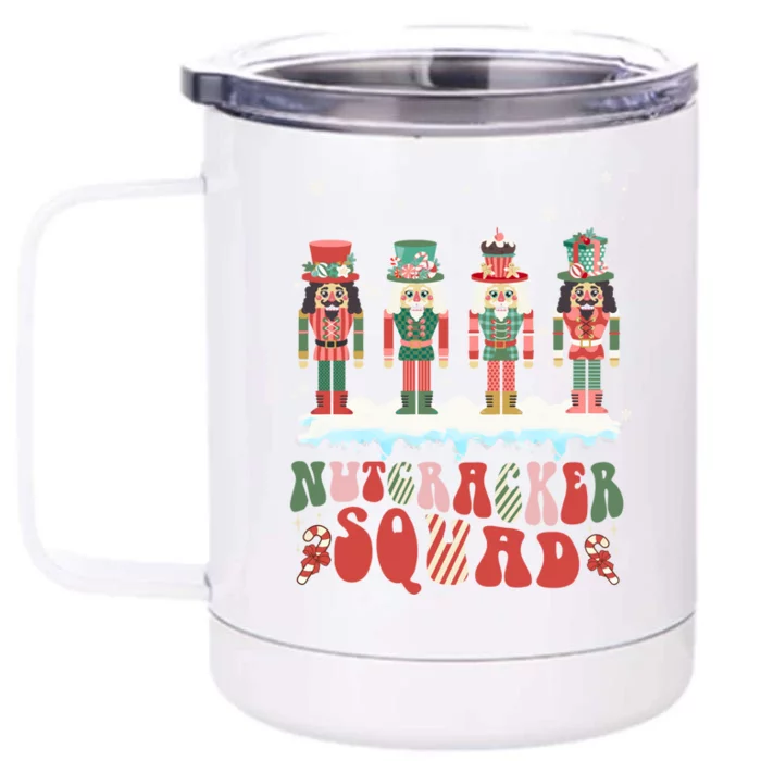 Nutcracker Squad Ballet Dance Matching Family Christmas Gift Front & Back 12oz Stainless Steel Tumbler Cup