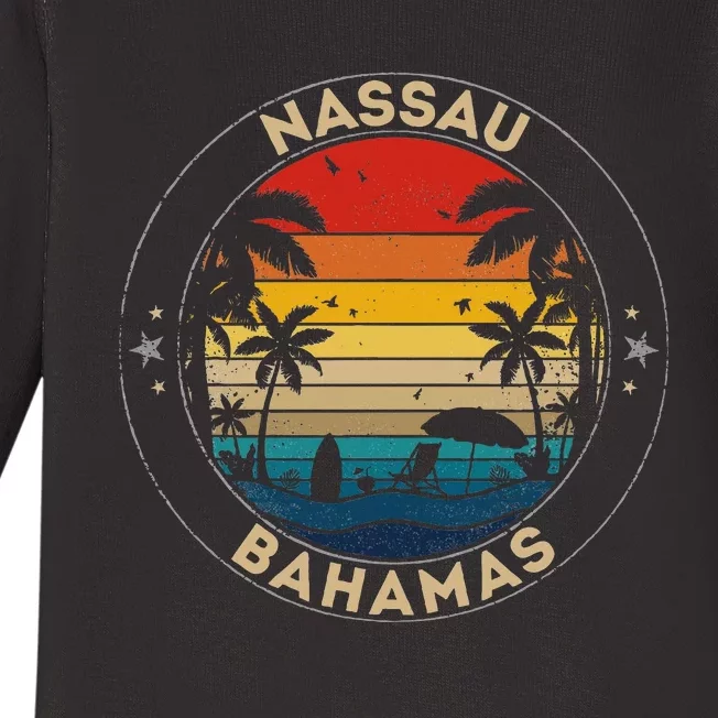 Nassau Souvenir Bahamas Reminder Baby Long Sleeve Bodysuit