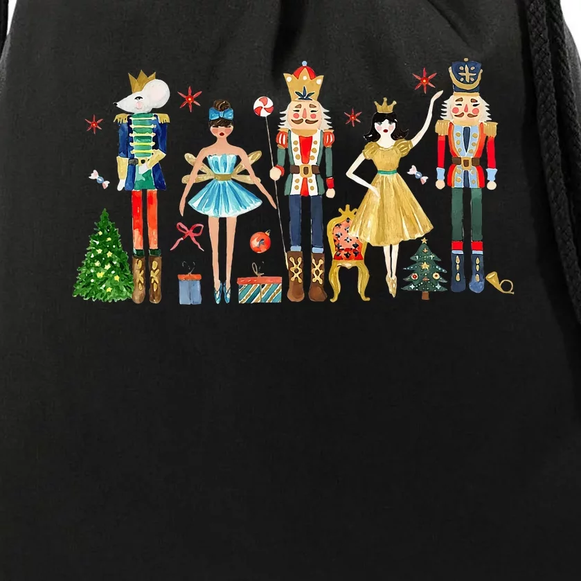 Nutcracker Squad Ballet Dance Christmas Matching Family Xmas Drawstring Bag