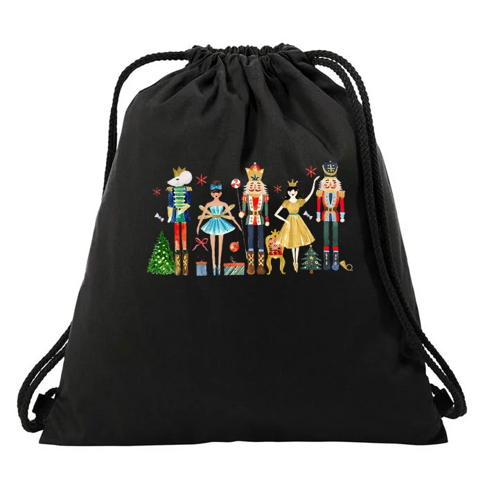 Nutcracker Squad Ballet Dance Christmas Matching Family Xmas Drawstring Bag