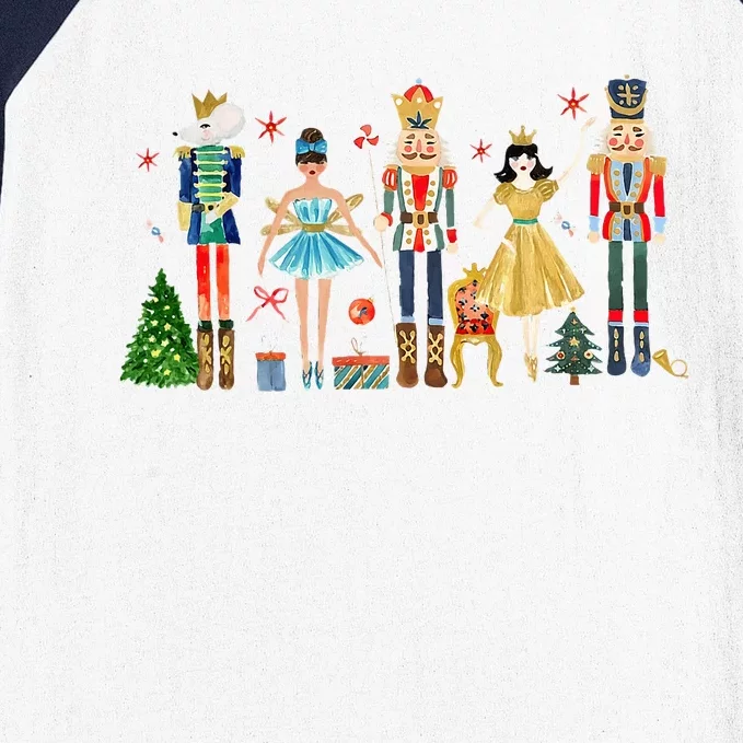 Nutcracker Squad Ballet Dance Christmas Matching Family Xmas Baseball Sleeve Shirt