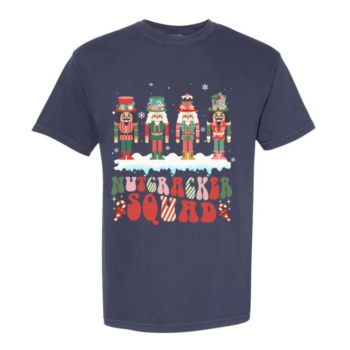 Nutcracker Squad Ballet Dance Matching Family Christmas Gift Garment-Dyed Heavyweight T-Shirt