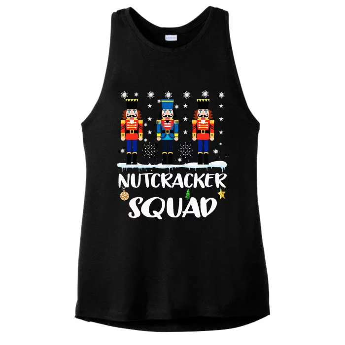 Nutcracker Squad Ballet Dance Matching Family Christmas Ladies Tri-Blend Wicking Tank