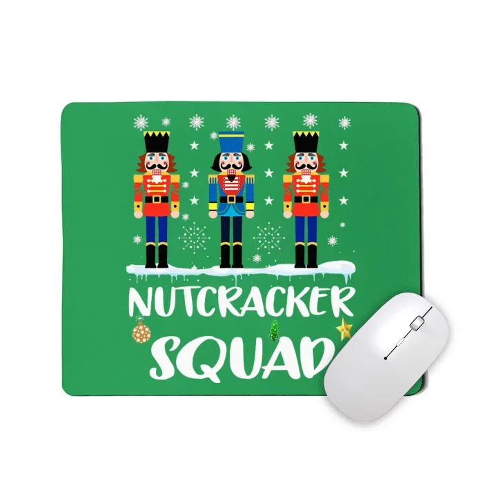 Nutcracker Squad Ballet Dance Matching Family Christmas Mousepad