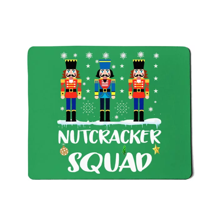 Nutcracker Squad Ballet Dance Matching Family Christmas Mousepad